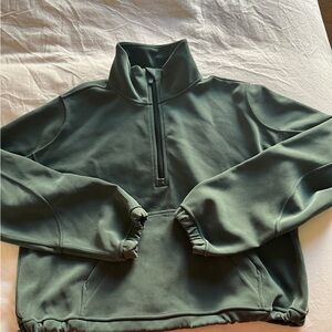 Lululemon brushed soft stream half zip